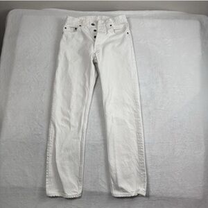 VTG Levi's 501 USA White Denim Jeans